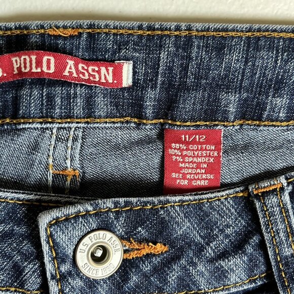 US Polo Assn. Womens Jeans Size 11/12 Flare Bootcut Y2K Low Rise - Picture 5 of 9